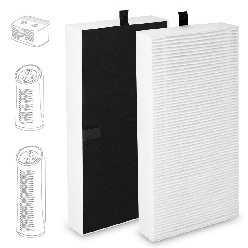 MXZONE True HEPA Filter Replacement Compatible with Febreze FRF102B and Honeywell Filter U, HHT270, HHT290 Series Air Purifier - Image 1